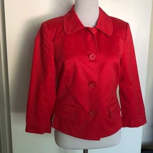 BCBG PARIS RED BLAZER.